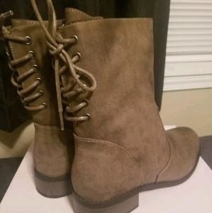 JUSTFAB Womens Bootie Taupe Size 9 Leyla